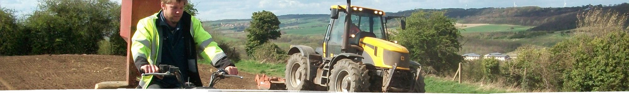 Wildbanks Conservation team on quad bike and tractor