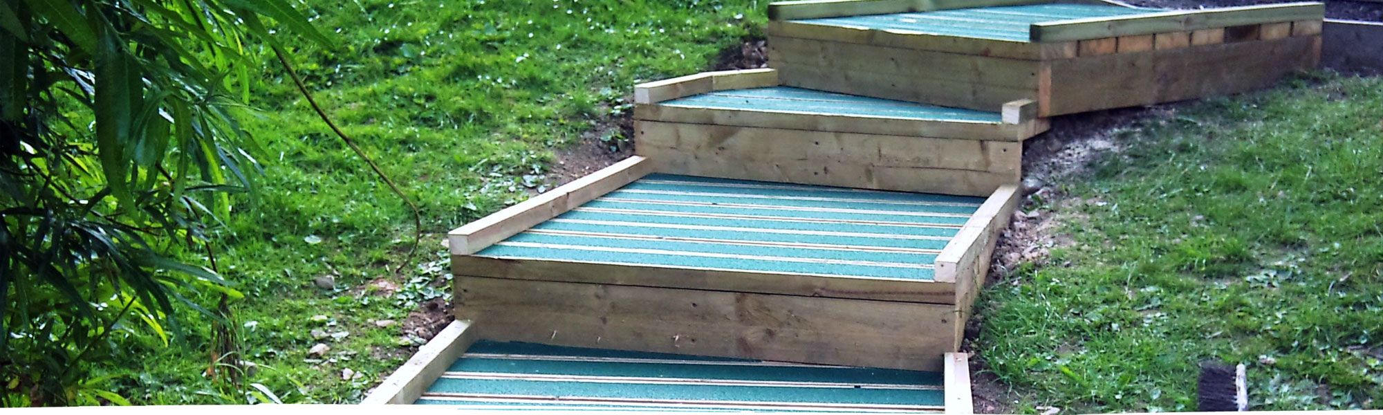 Timber steps for school use