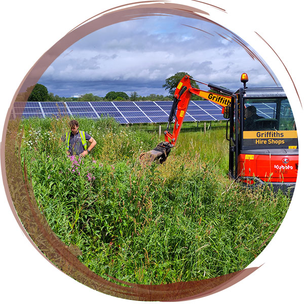 Installation of a wildlife hibernacula as part of the mitigation requirements for Wrexham Solar Farm. or more details on this project visit our 'Renewables' page