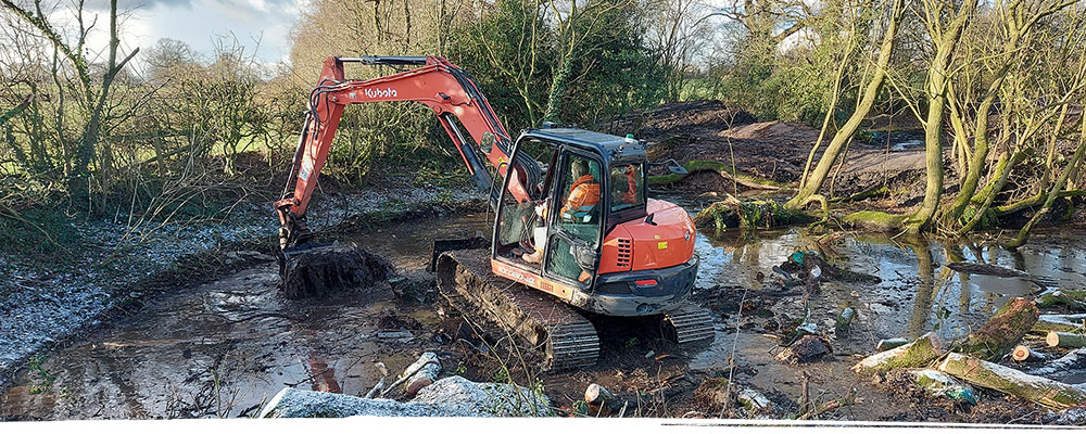 River excavation