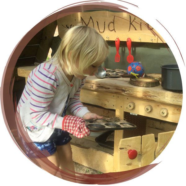 Mud kitchen for school trip